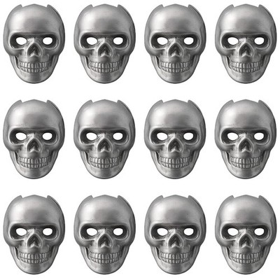 Imitated Human Skull Gas Log for Indoor or Outdoor Fireplaces, Made of Metal,...