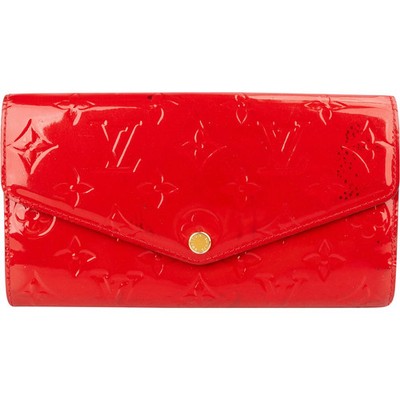 Louis Vuitton Monogram Vernis Sarah Wallet Portemonnaie Geldbörse