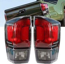 Pair Tail Lights Brake Lamp Turn Signal For 2016-2023 Toyota Tacoma Trd Black