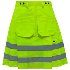 Kilts For Men Fluorescent Green HI VIS Firefighter Working Kilts For Sale