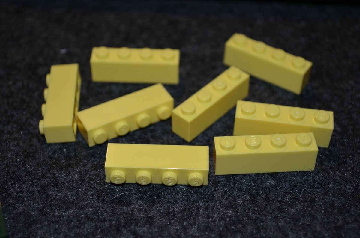 8 ~ 1x4 Cool Yellow Standard Brick Bricks ~ Lego ~ NEW | eBay