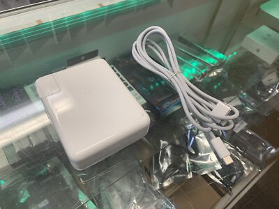 Genuine Apple 140W USB-C Power Adapter for Macbook M1 W/Magsafe 3 Cable, Silver!