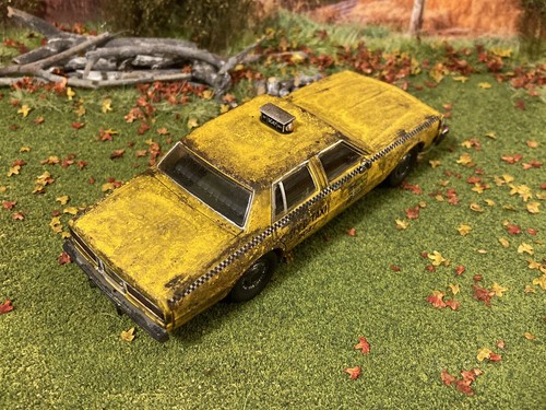 1/43 1987 Chevy Caprice Taxi Rusty Weathered Custom Diecast Car Barn Find - Picture 7 of 16
