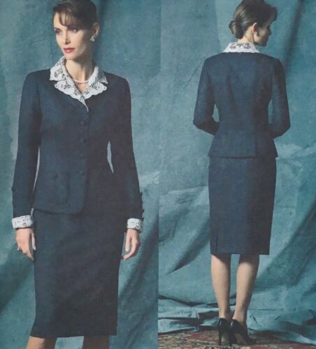 VOGUE Patterns - Oscar De La Renta - Jacket and Skirt - Size 6-8-10 - No. V2829 - Picture 2 of 6