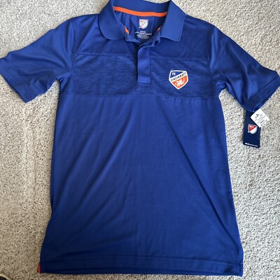 NWT FC Cincinnati  Men s  MLS soccer  Polo Shirt 100% Polyester
