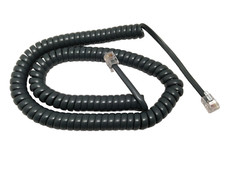 12 Foot Gray Handset Curly Cord Avaya J100 Series IP Phone J129 J139 J169 J179