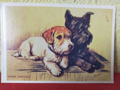 Magna Golden Age leere Postkarte '' Enge Freunde '' von Lucy Dawson Mac