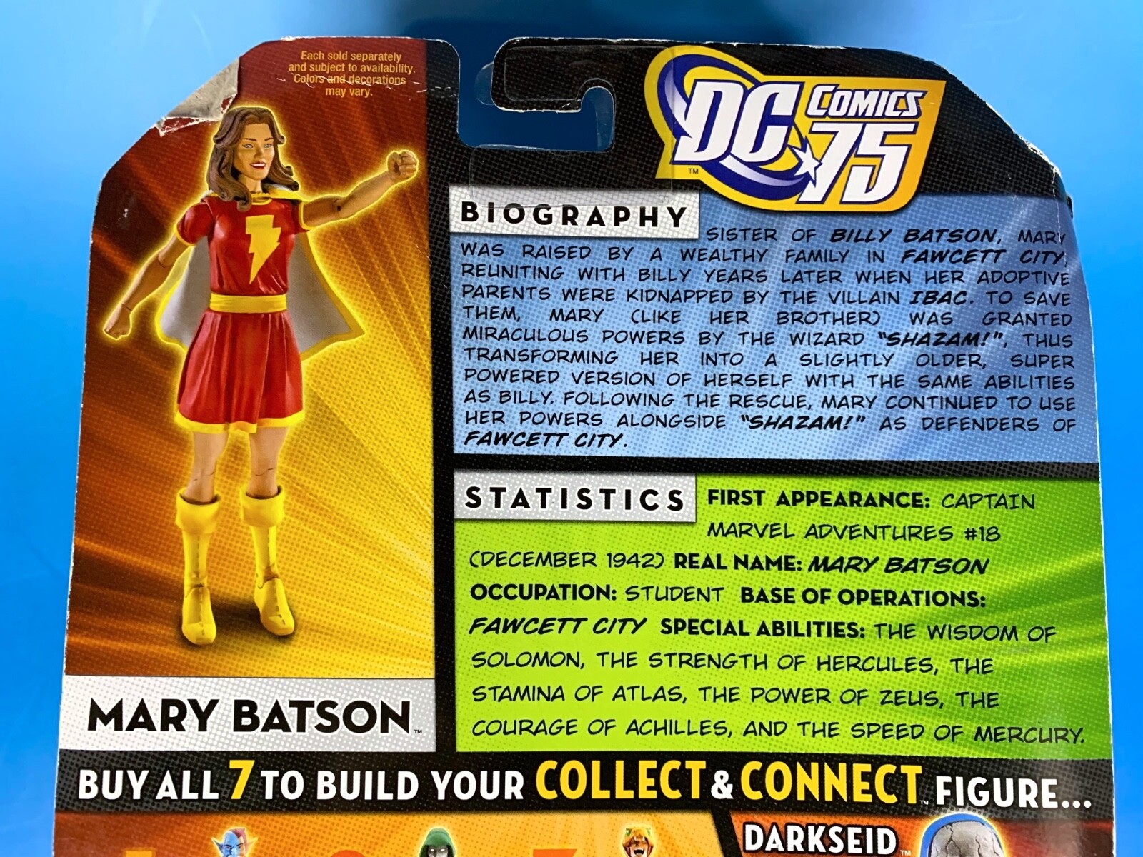 2009 Mattel DC Universe 75 Years of Super Power "Mary Batson" Action Figure