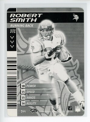 2001 NFL Showdown 1st Edition Monochrome #244 Robert Smith Vikings