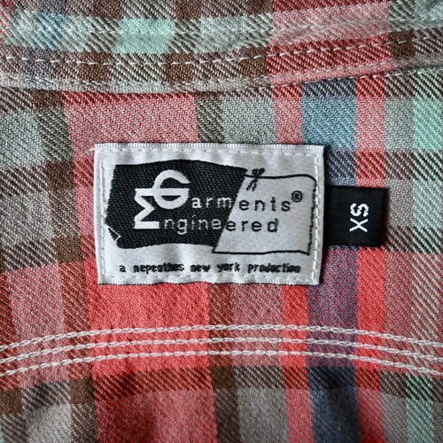 Vintage 2000s Engineered Garments flannel work shirt, size XS, made in USA - Picture 12 of 16