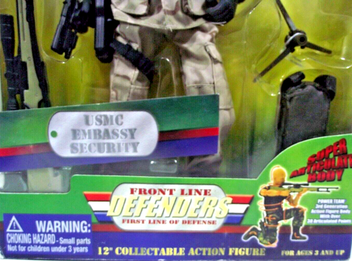 Front Line Defenders 12" Articulated Action Figure USMC Embassy Security - Bild 3 von 12