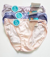 3 Vanity Fair Illumination Bikini Panty Multi 18108 Sz 7/L - NWT