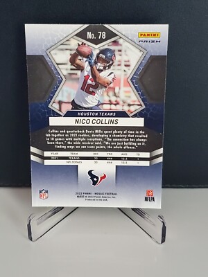 2022 Panini Mosaic Pink Camo Prizm Nico Collins #78 | eBay