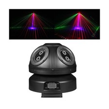 Stage Lights Magic Ball, RGB Beam Effect Moving Head Lights with Infinite Rot...