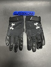 UNDER ARMOUR SPOTLIGHT RECEIVER FOOTBALL GLOVES UA BLACK PURPLE SZ 2XL
