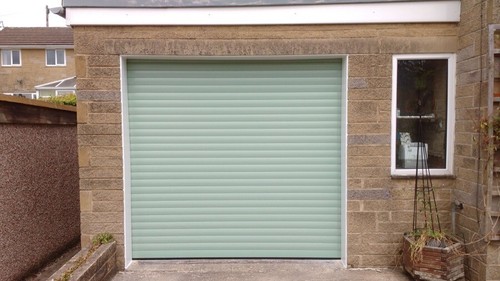 CHARTWELL RULLO PORTA GARAGE VERDE ELETTRICO 10FT X 8FT ISOLATO - Foto 3 di 4