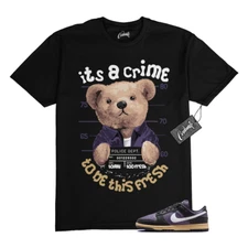 Dunk Dark Raisin Next Nature White Black Sesame T Shirt to Match CRIME