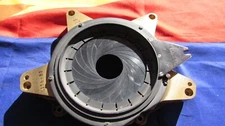 VINTAGE LARGE PHOTOGRAPHY DIAPHRAGM ON BRASS BASE FOR CAMERA LENS