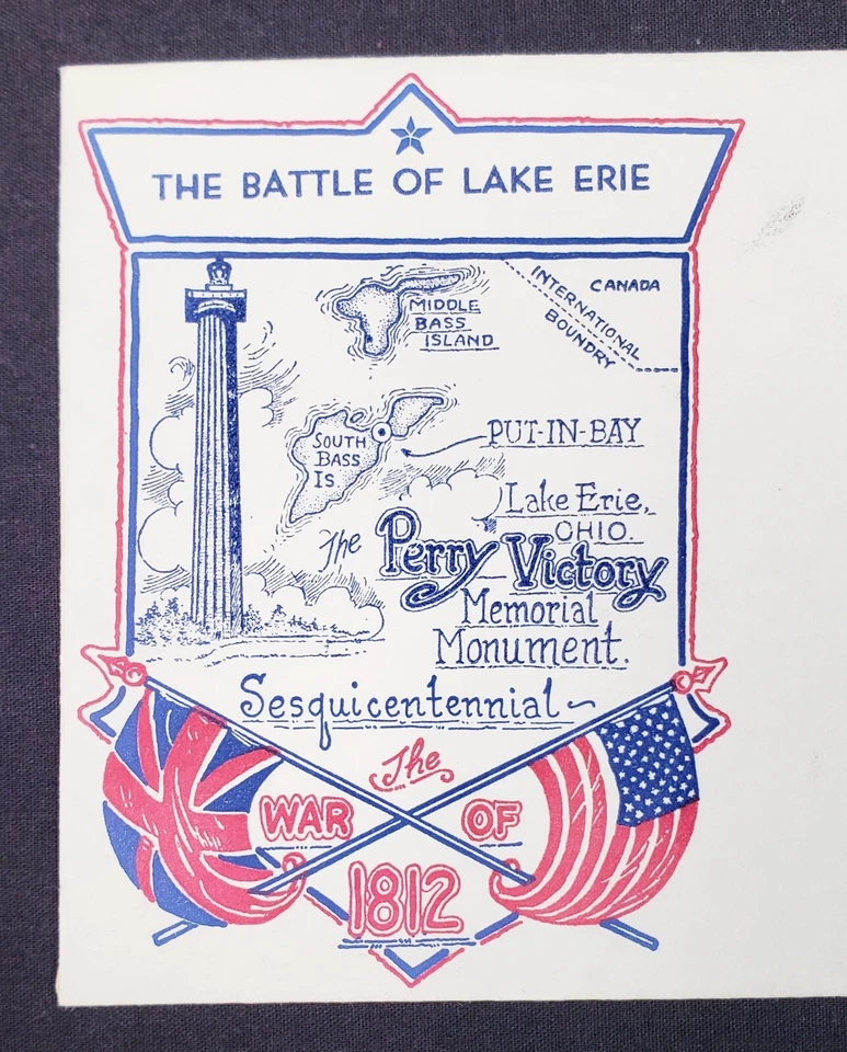 1963 Stamped COVER Pelee Island, Ontario, CA The Battle of Lake Erie WAR OF 1812 - Image 3 of 4