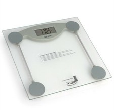 HealthSmart Tempered Glass Electronic Bathroom Scale