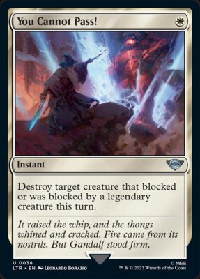 MTG You Cannot Pass! (38/479) The Lord of the Rings Tales of Middle-earth NM