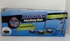 Hover Hockey Set Floats Over Any Smooth Surface Led Indoor Safe 2 Nets 2 Sticks