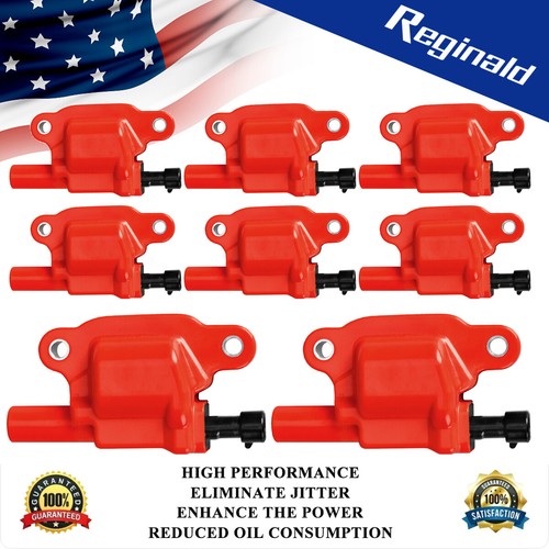 8X Square Ignition Coil For Cadillac Chevy Silverado 1500 GMC 5.3/6.0/6