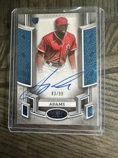 2024 Topps Tier One Break Out RC Jordyn Adams Auto Los Angeles Angels 83/99