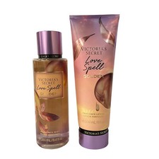 Victoria  s Secret Love Spell Golden Fragrance Mist  Body Lotion Set