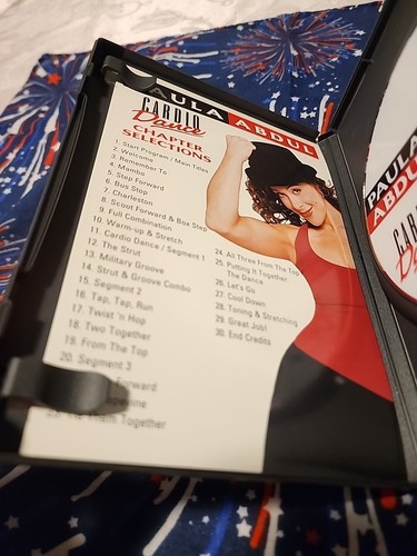 Paula Abdul - Cardio Dance (DVD, 2000) Disc Tested/ Insert. Paula Work Out DVD - Picture 8 of 12