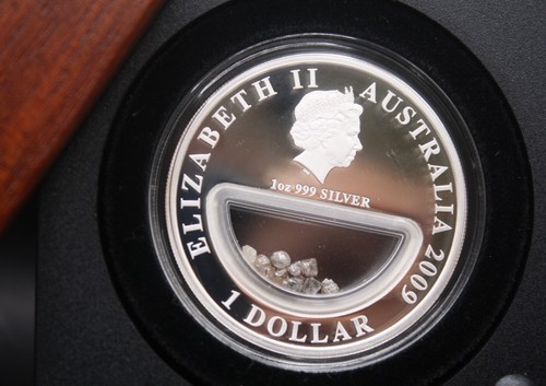 2009 Treasures of Australia 1oz Silver Coin w/ Rough Diamonds #3275 of 7500 - Picture 6 of 6