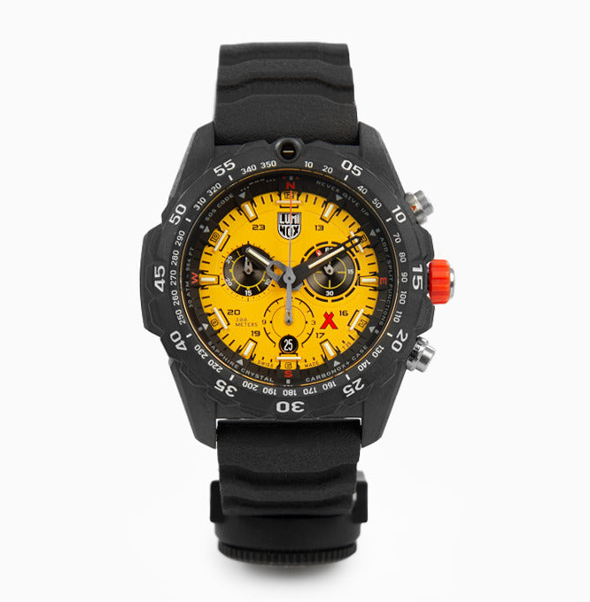 Luminox Yellow Dial Compass Sapphire Men's Watch Bear Grylls XB