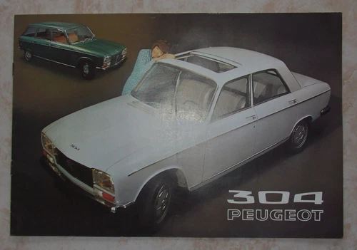 PEUGEOT 304 ADVERTISING BROCHURE YEAR 1971 USED GOOD CONDITION