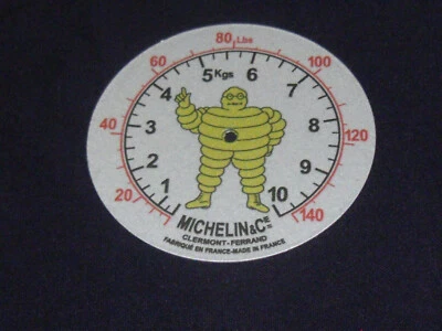 REPRODUCTION FOND DE CADRAN EN TOLE LITHO POUR GONFLEUR COMPRESSEUR MICHELIN - - Photo 1/2