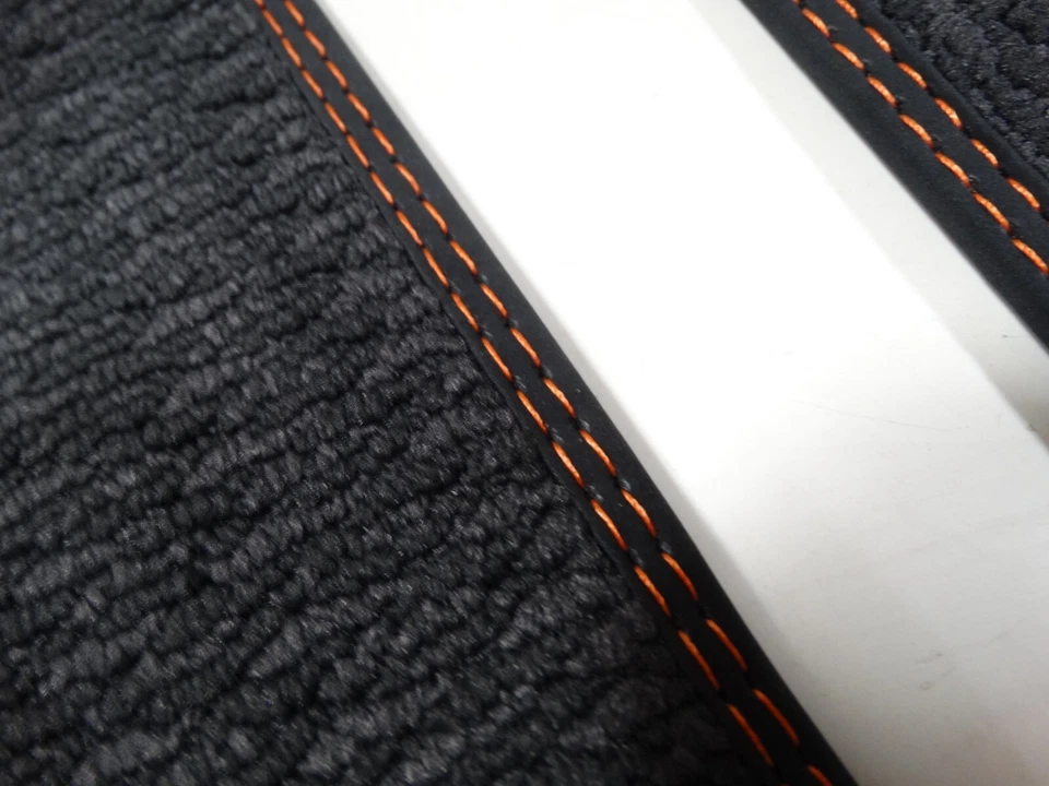 Fits 19-24 Nissan Altima SR Black Floor Mats Carpet Nylon Non-slip White Emblems Foto 4 de 4