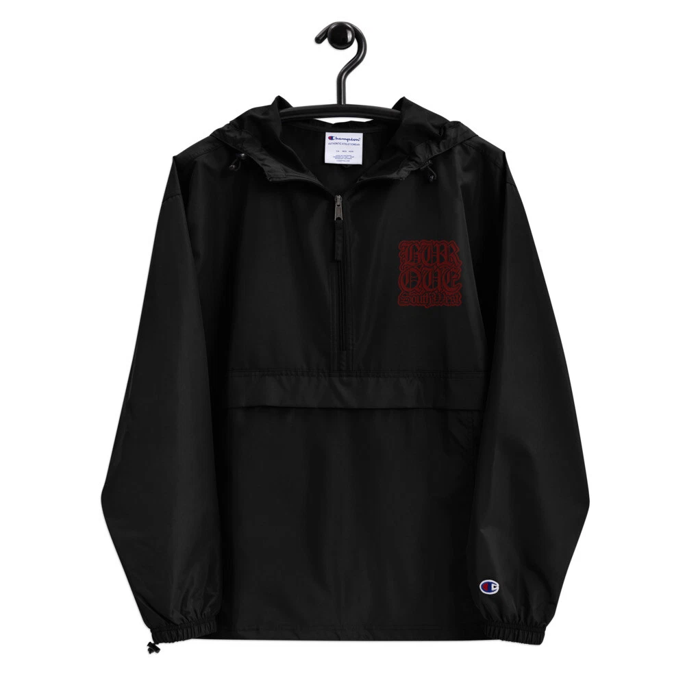 OE BurQue Embroidered Champion Packable Jacket
