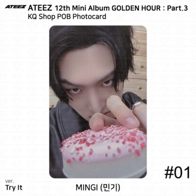 ATEEZ 12th Mini Golden Hour Part.3 KQ Shop POB Photocard KPOP K