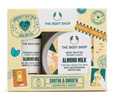 Soothe and Smooth Almond Milk Treats Gift Set  Moisturizing Vegan Skincare