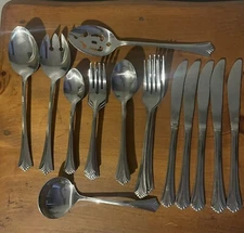 Stanley Roberts Rogers Co Stainless Triumph Glossy Service For 5 Plus Servers