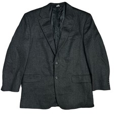 Jos A Bank 100 Cashmere Sport Coat Charcoal Two Button Single Vented Men's 43R