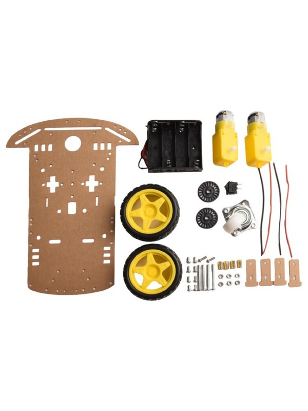 DIY Robotic Vehicle Chassis Kit with Speed Measurement Features for Arduino