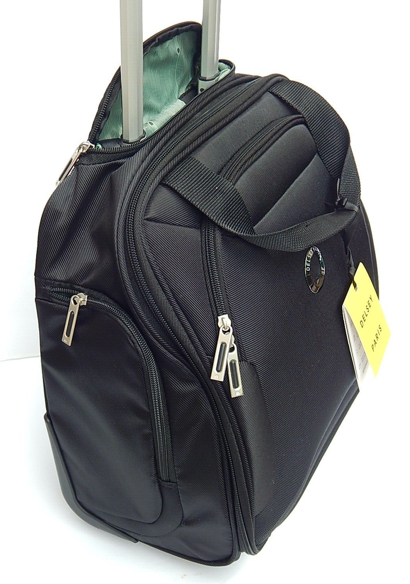 DELSEY PARIS SKY MAX 2.0 2-WHEEL UNDERSEATER BAG LUGGAGE BLACK NEW