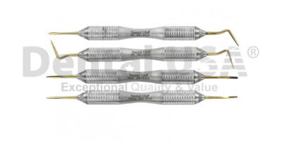 Dental USA POWER FLEX GOLD COATED TIPS PERIOTOME SET OF 4