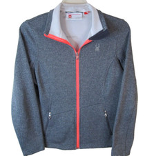 Spyder Gray Full Zip Core Sweater Jacket Women's Large