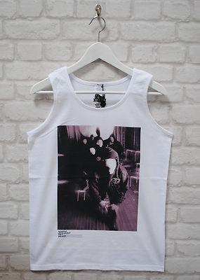Actual Fact Shaolin Mask ODB RZA Method Ghostface White Cotton Vest Singlet
