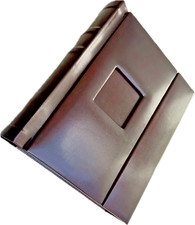 8x10 Burgundy Self Mount Wedding Photo Album - 40 Sides  Engraving Available 