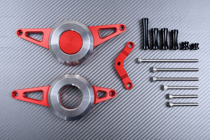 Protection moteur rouge Honda CB125R JC79 en alliage haute performance