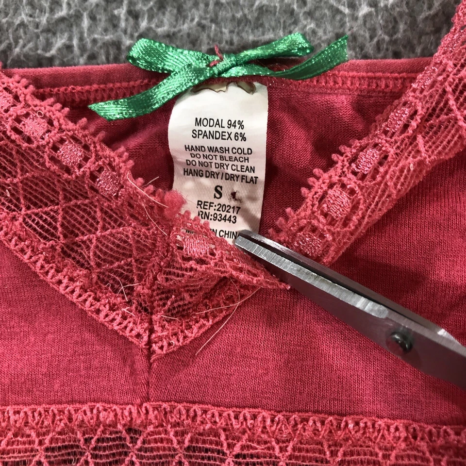 Pink Women Small Babydoll Dress Nightgown Y2K Coquette Cottagecore Bow Lacy - Image 2 of 4