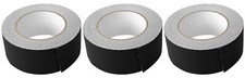  3 Rolls Rockville Pro Audio/Stage Wire ROCK GAFF Black Gaffers Tape 2"x100 Ft