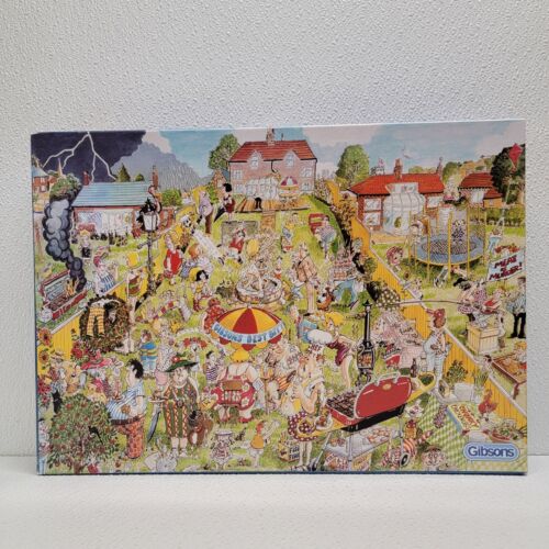 Gibsons 1000 Piece Jigsaw Puzzle THE GREAT BRITISH BBQ Cartoon by Dick Bogie